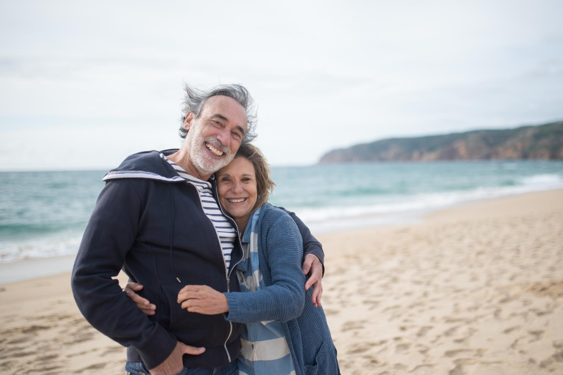 couple on beach retirement planning